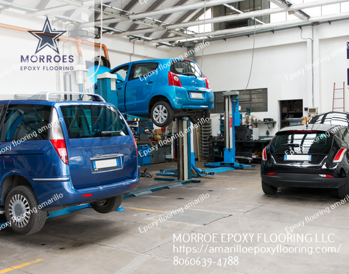 picture of an epoxy flooring in a garage